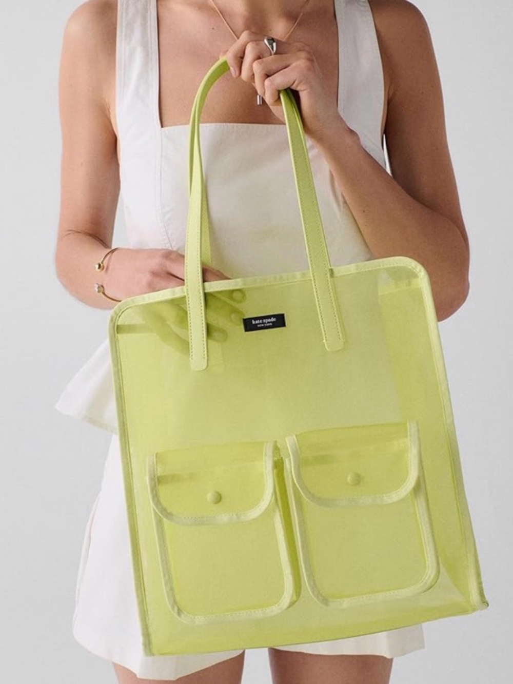 kate spade Bosc Pear Mesh Tote - Picture 2 of 12